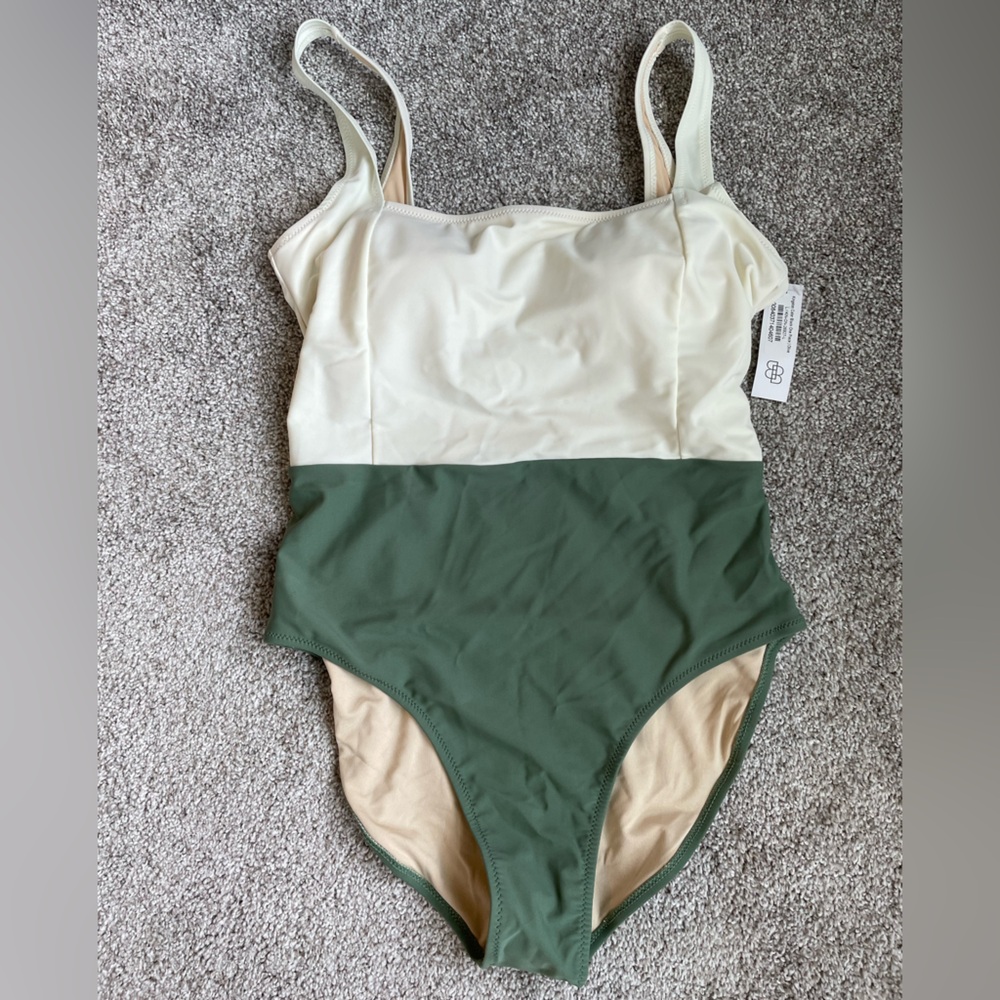 Baltic Born Kingston Color Block One Piece in Olive